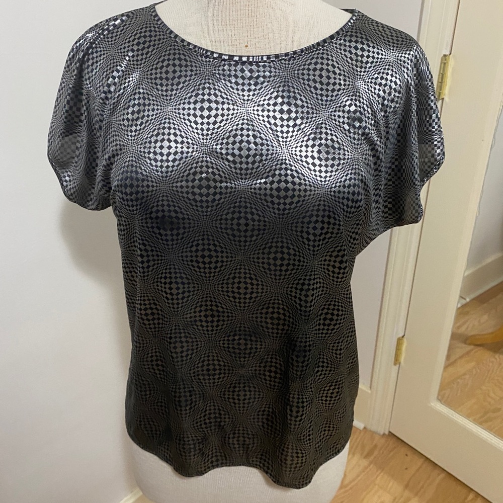 Vintage metallic silky t-shirt